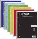 Cuaderno Argollado 1 Materia Oxford 70 Hojas Grande Rayado 27cm X 21cm