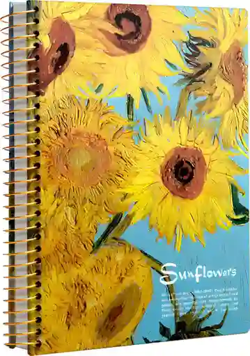 Cuaderno Argollado Vincent Van Gogh 300 Paginas Pasta Dura