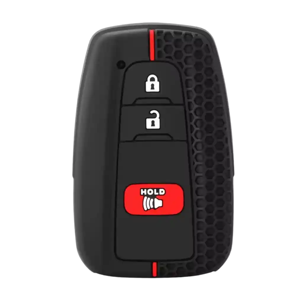 Funda Silicona Forro Protector Control Carcasa Toyota 3 Botones