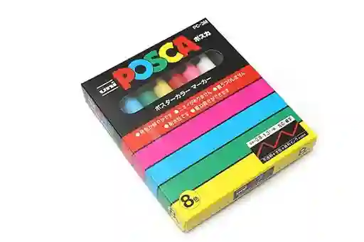 Posca Paleta Básicos Pc3m X 8 Unidades