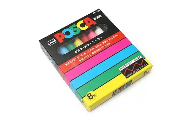 Posca Paleta Básicos Pc3m X 8 Unidades
