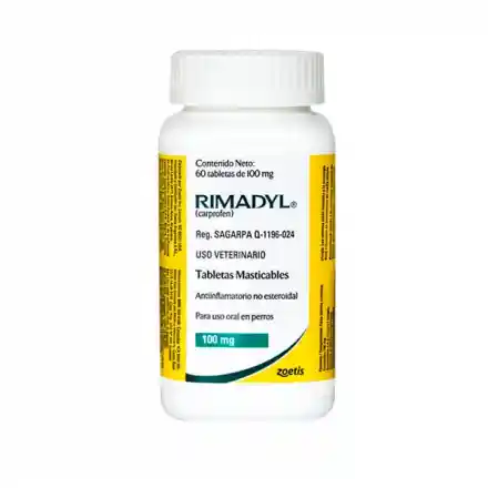 Rimadyl 100 Mg Frasco X 60 Tabletas