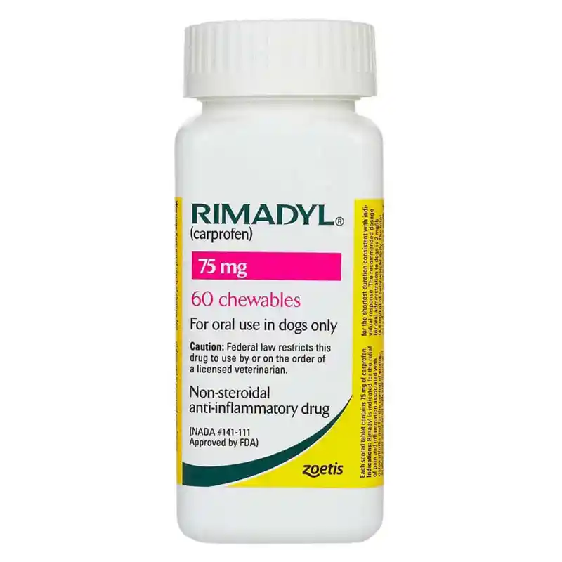 Rimadyl 75 Mg Frasco X 60 Tabletas