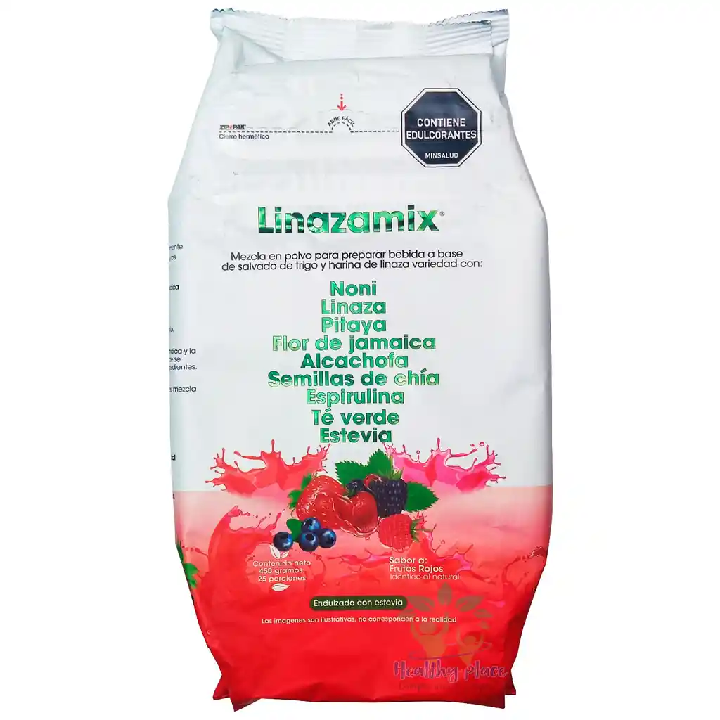 Fibra Colon Cleanser Linazamix 450g Sabor Frutos Rojos