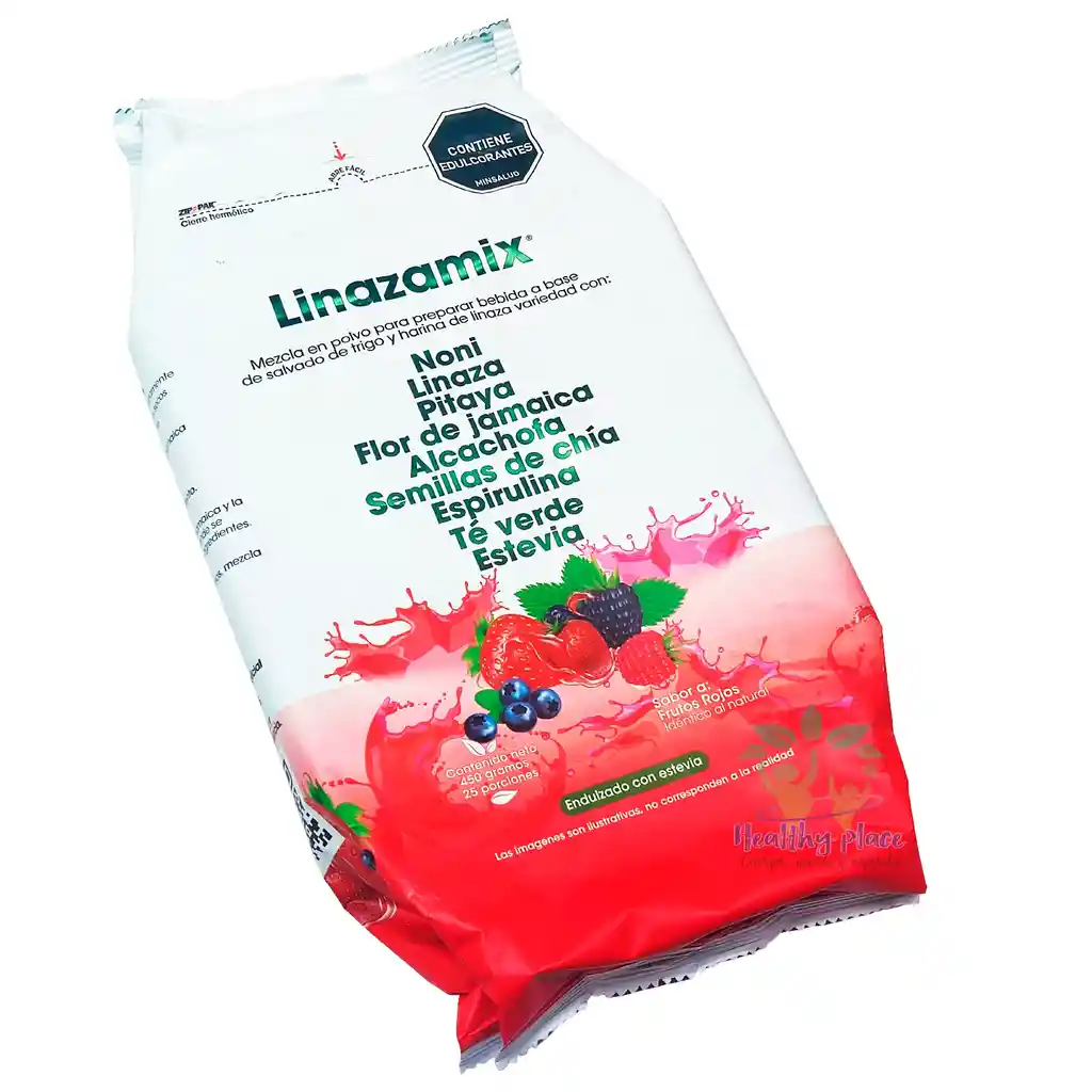 Fibra Colon Cleanser Linazamix 450g Sabor Frutos Rojos