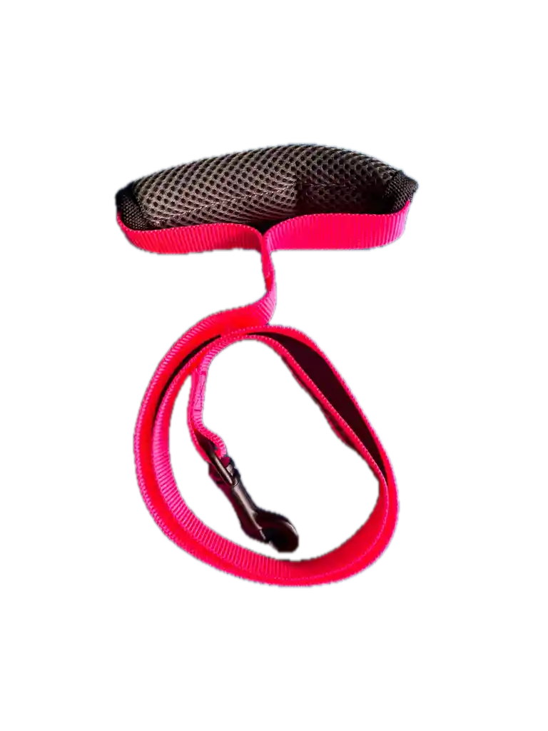 Correa De Seguridad Con Mango Y Reflectivo Para Perro - Color Rosa, 1.20 Mts