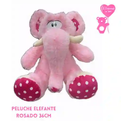 Peluche Elefante Rosado 36cm