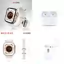 Doble Combo Smartwatch T8 Ultra Plus + Audífonos Airpods Pro (segunda Generación) Full Calidad 1.1