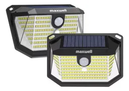 Lampara Solar Led Exterior Pack X2 Maxwell Sensor Movimiento