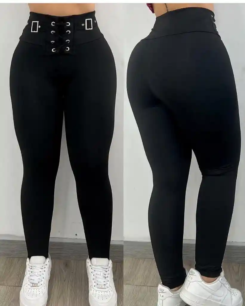 Pantalon Mujer Corset Cinturon
