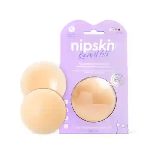 Cubre Pezones Circular De Silicona Nipskin Bare It All Nipple Covers Vanilla Medium 8cm