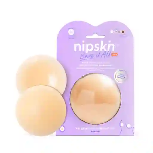 Cubre Pezones Circular De Silicona Nipskin Bare It All Nipple Vanilla Plus 10cm