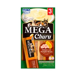 Inaba Dog Snack Mega Churu X 3 Piezas- Pollo Y Calabaza 144gr