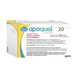 Apoquel 5,4 Mg 20 Tabletas Masticables