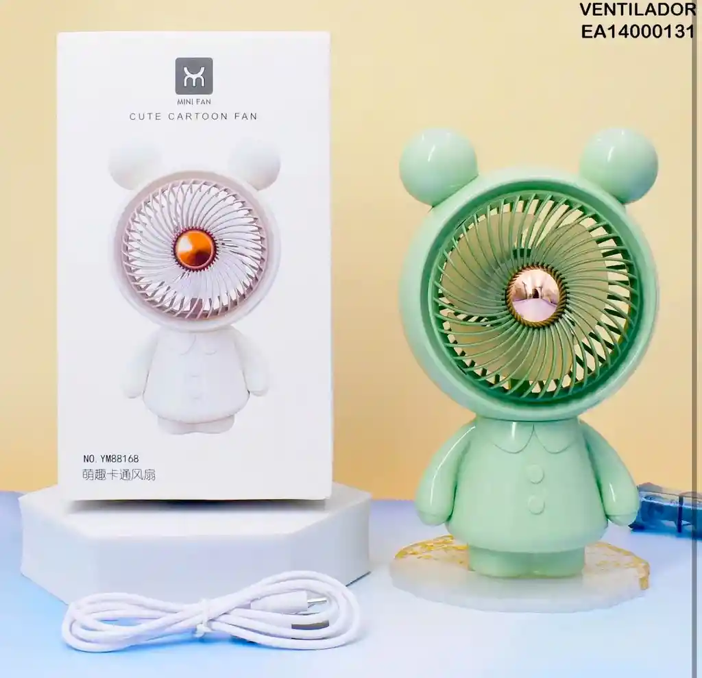 Ventilador Oso Khaki Recargable
