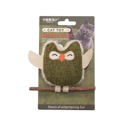 Cat Nip Toy Buho Verde