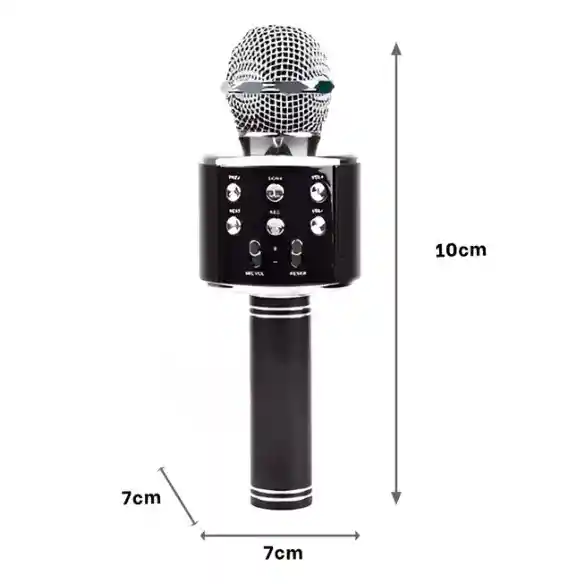 Micrófono Karaoke Para Niños Ws-858 Negro