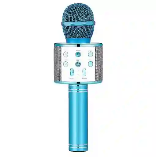 Micrófono Karaoke Para Niños Ws-858 Celeste