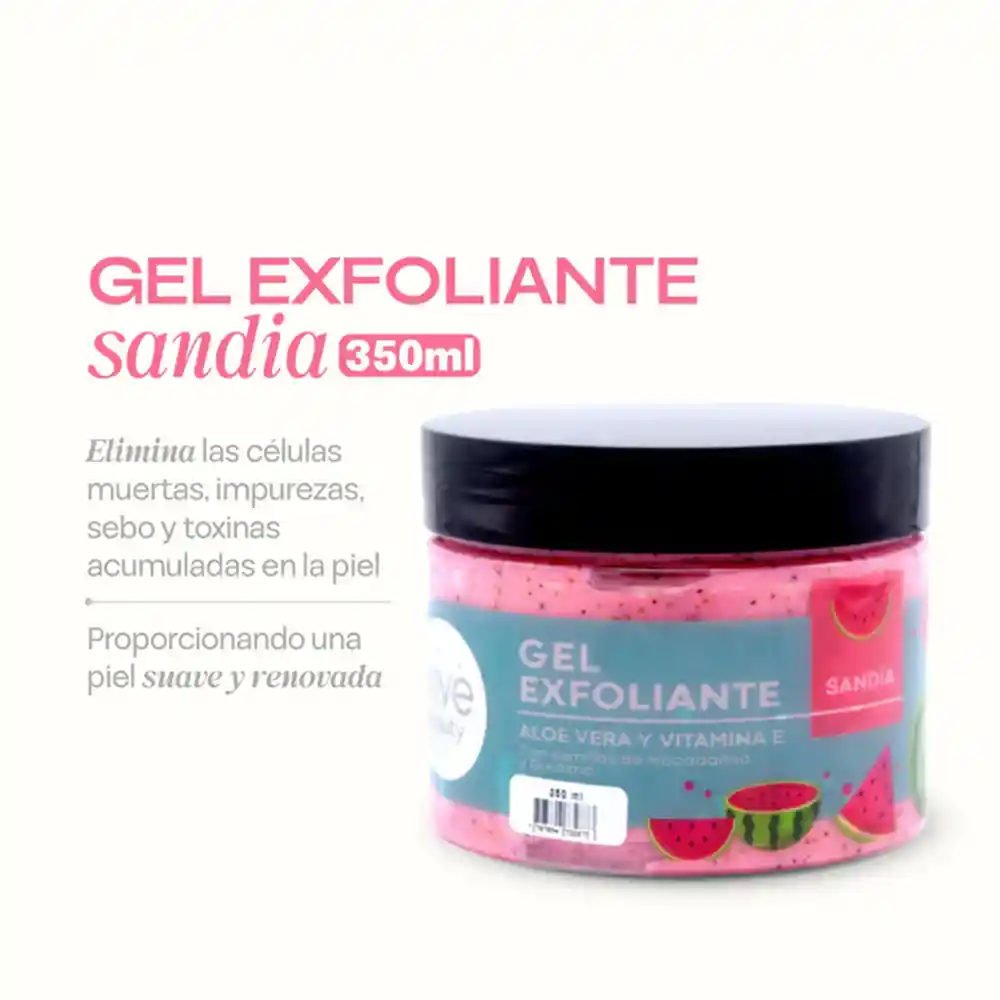 Gel Exfoliante Vive Beauty - Sandía 350 Ml