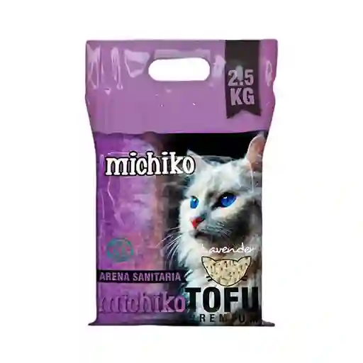 Arena Sanitaria Premium Tofu Ecológica Lavanda 2.5 Kg Michiko