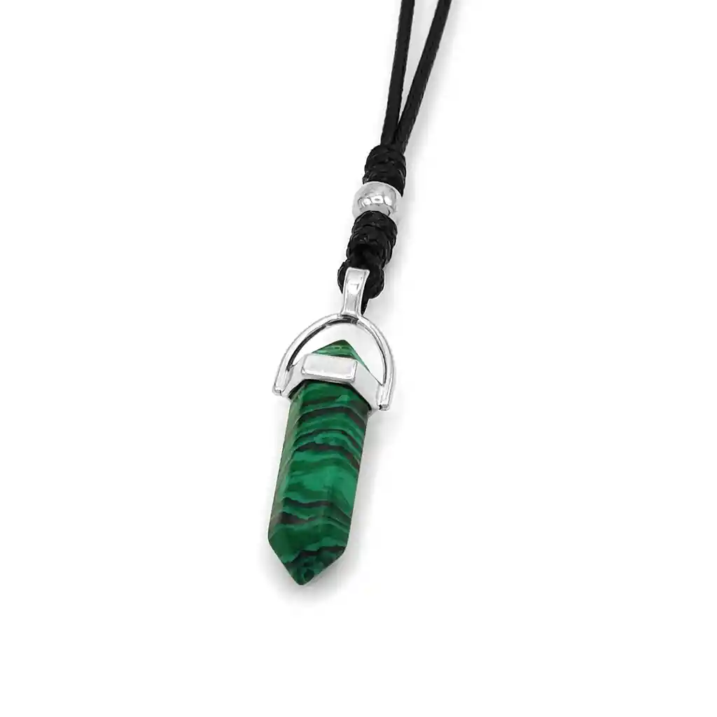 Collar Péndulo Piedra Malaquita