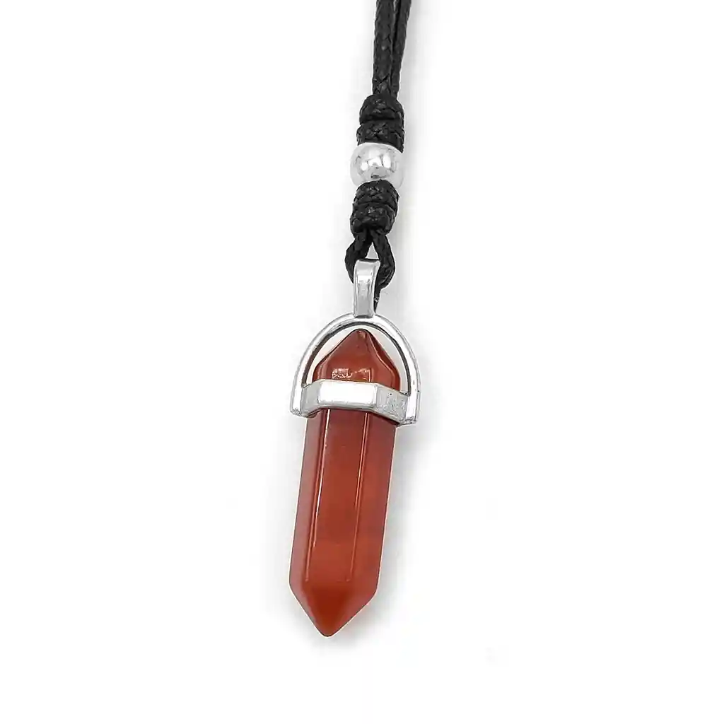 Collar Péndulo Piedra Cornalina