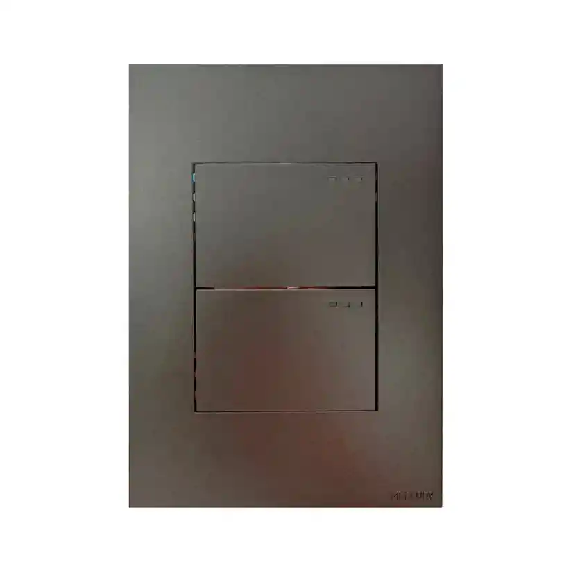 Interruptor Mercury Doble Conmutable Silver Luxury Gris Eti114