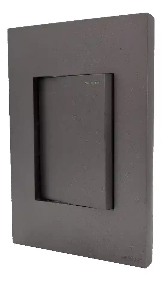 Interruptor Mercury Sencillo Conmutable Silver Luxury Gris Eti113