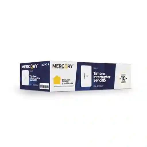 Pulsador Timbre Mercury Blanco 118z-11 Eti13