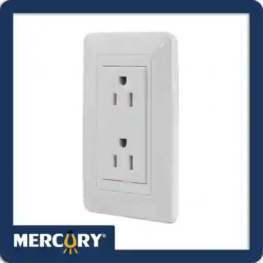 Toma Mercury P/t Doble Blanco 118z-06 Eti11