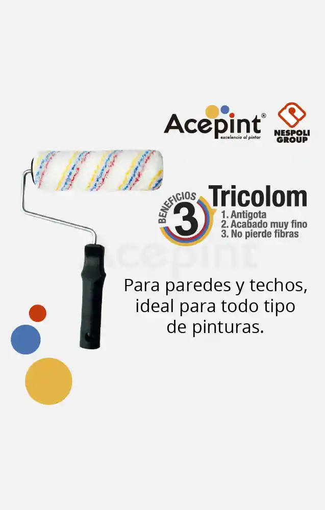 Rodillo 7" Tricolom Ref Rc000118 Pro Termo 40