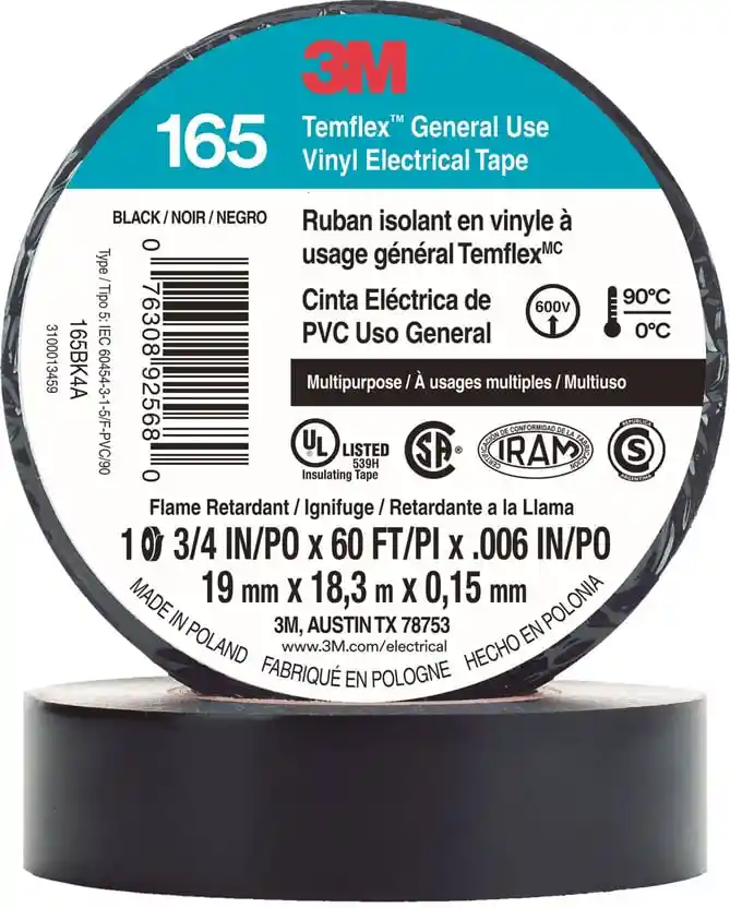 Cinta Aislante 9mt Negra Temflex 10scuu010341236