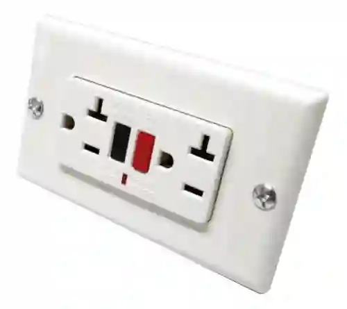 Toma Doble Gfci 20 Amp Blanco Falla Karluz Kl-1084