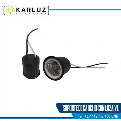 Socalo Sencillo E27 Kl-1119 Karluz