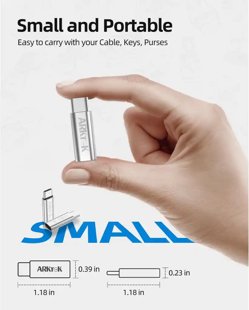 Adaptador De Carga Para Lightning Hembra A Usb C Macho