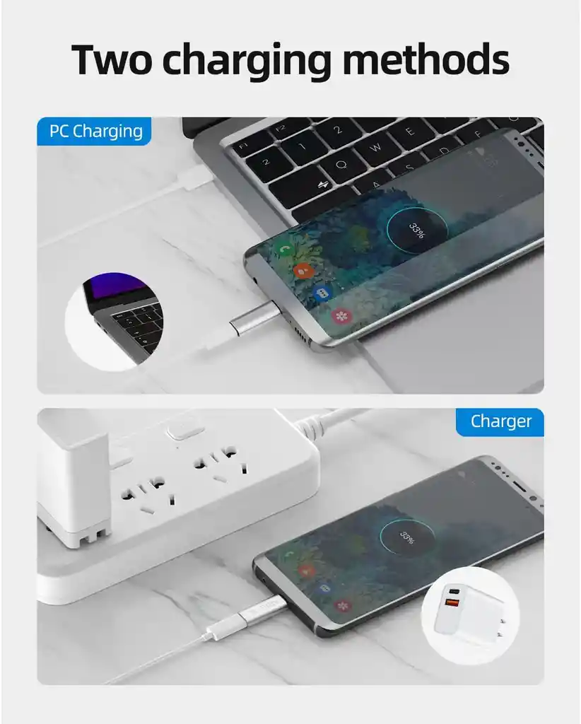 Adaptador De Carga Para Lightning Hembra A Usb C Macho