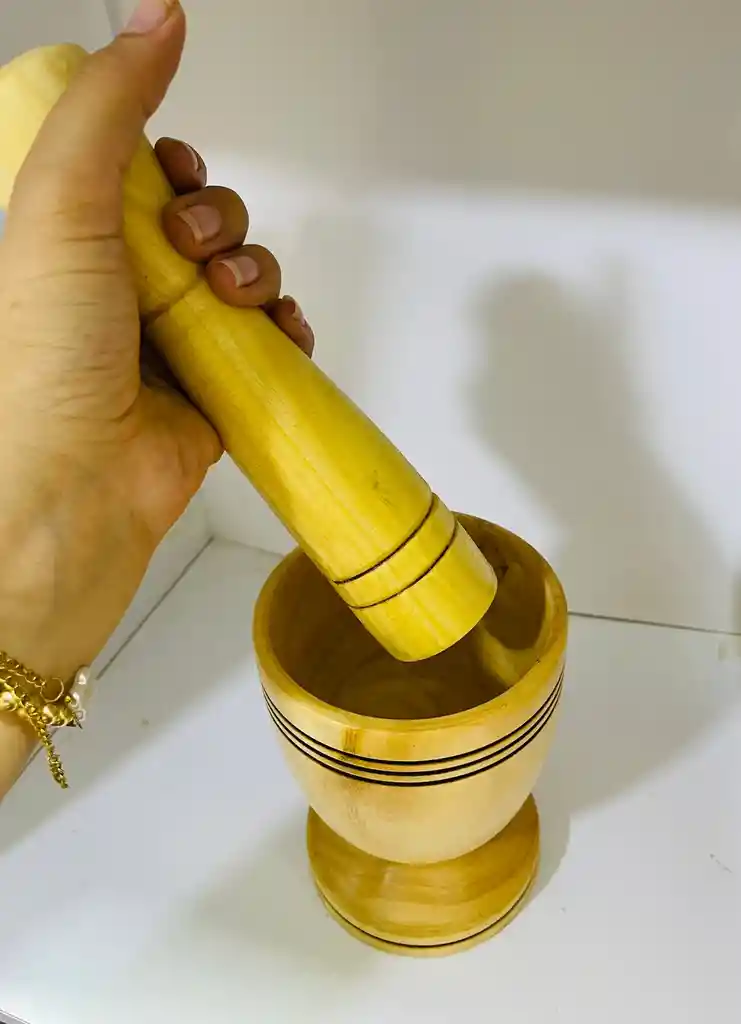 Morteros Grandes De Madera Teca🌟