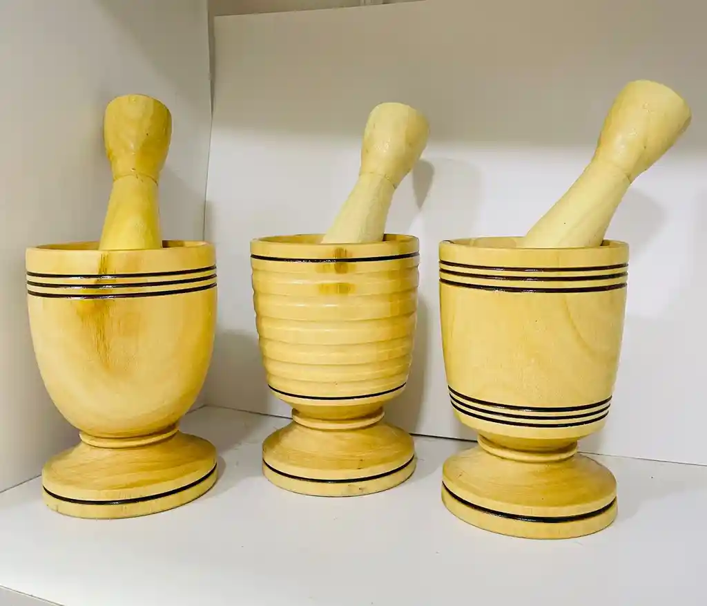 Morteros Grandes De Madera Teca🌟