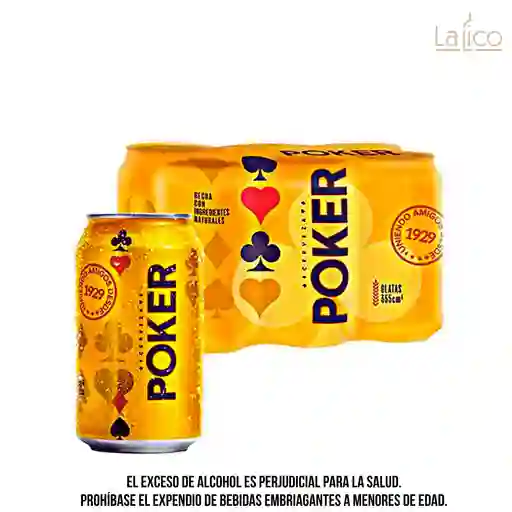 Poker Lata X 6