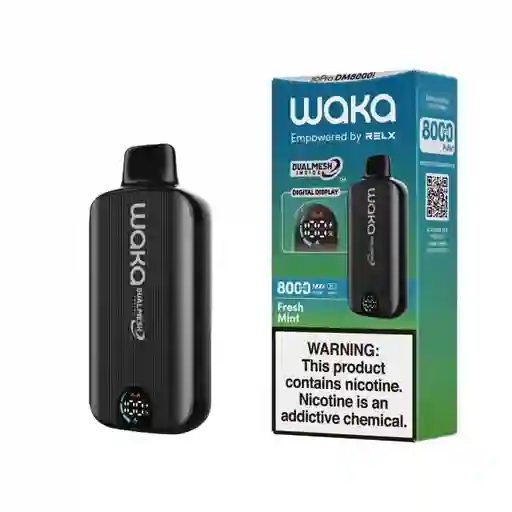 Vape Waka 8000 Puffs Fresh Mint