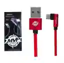 Cable De Carga Usb-tipo C En L Ca-8103 De Uso Diario