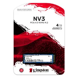 Unidad Sólida M.2 Kingston Nv3 4tb 6000/5000 Mb/s