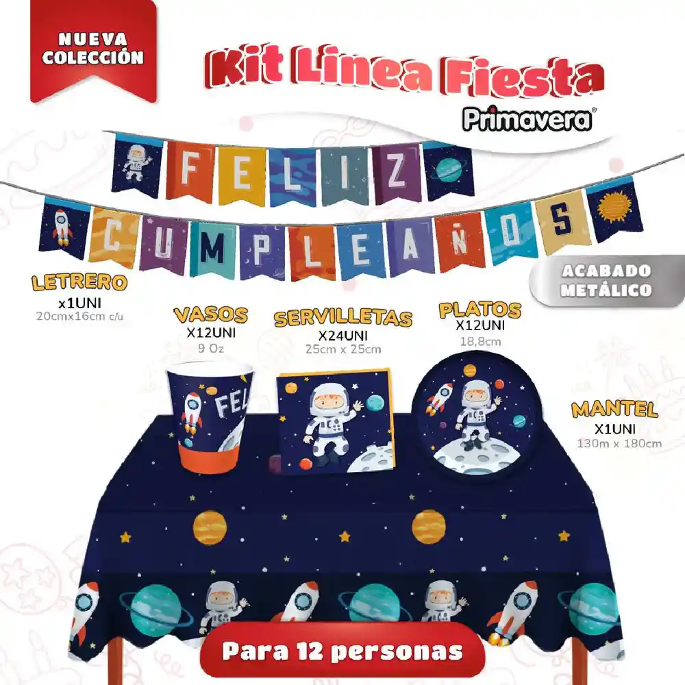 Kit De Fiesta De Astronauta Marca Primavera