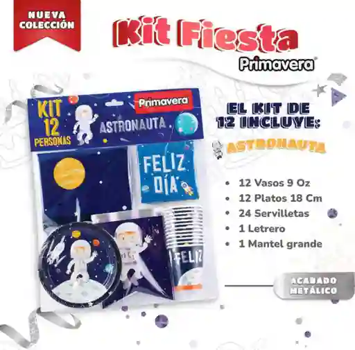 Kit De Fiesta De Astronauta Marca Primavera