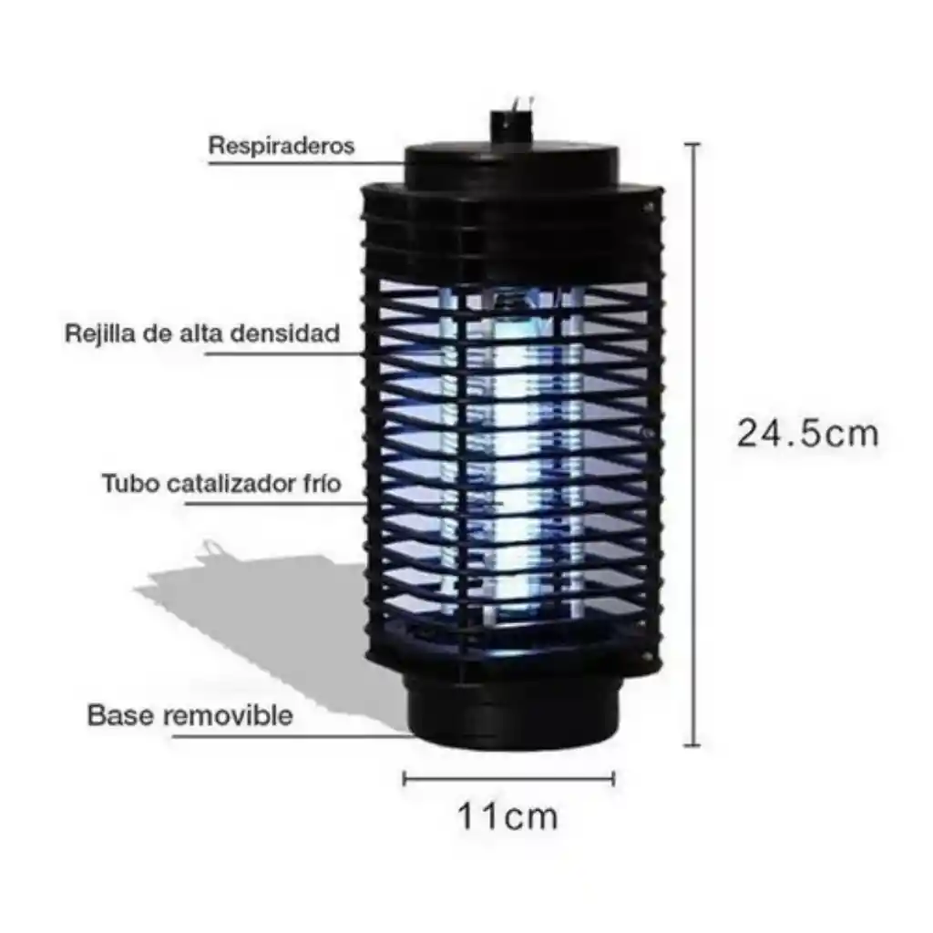 Lámpara Mata Zancudos Y Mosquitos Lm3b - Ecológica Y Segura