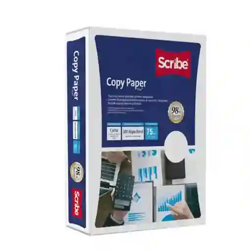 Resma Scribe Carta Bond De 500 Hojas De 75g Blanco Por Unidad