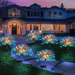 Luces De Fuegos Artificiales Solares X 2