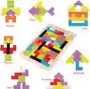 Set X 2 Juegos De Madera Tangram Números Puzzle Montessori Didácticos Tetris