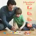 Set X 2 Juegos De Madera Tangram Números Puzzle Montessori Didácticos Tetris