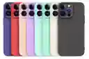 Combo Silicon Case Y Vidrio Protector De Pantalla Para Iphone 15